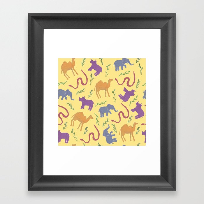 Animal colorfulness Framed Art Print