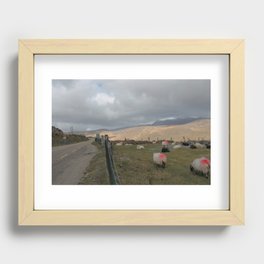 Down the middle Recessed Framed Print