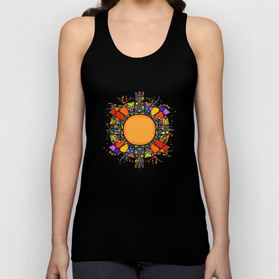 Abstract Sun Unisex Tank Top