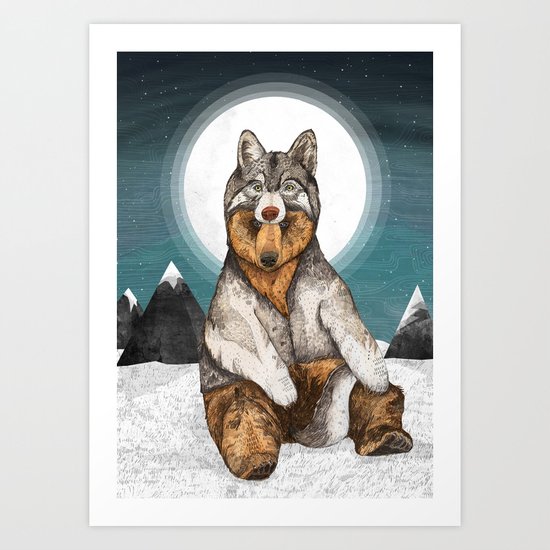 Wear Wolf Art Print