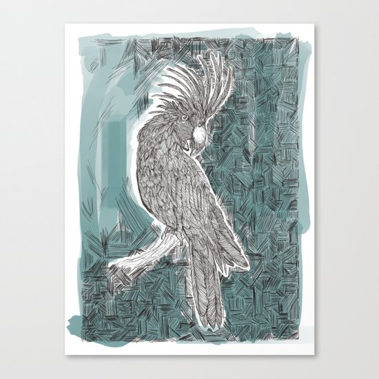 Blue Cockatoo Canvas Print By Indigoimages Society6
