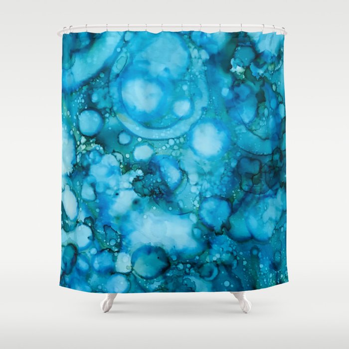 Blue Abstract Shower Curtain By Ch00sewisely Society6