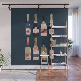 French Champagne Collection – Teal Wall Mural