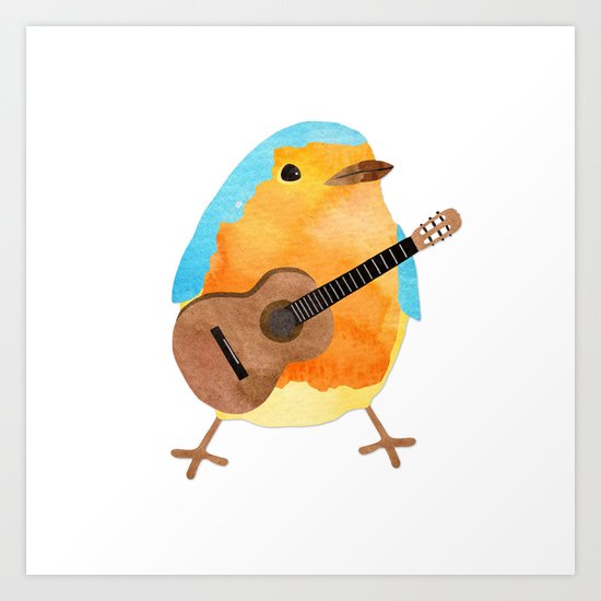 music bird Art Print