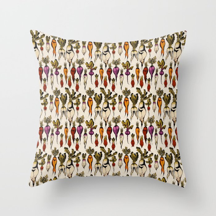 Root vegetables Throw Pillow