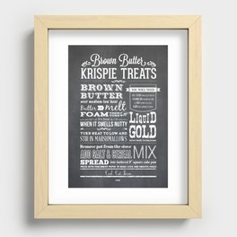 Brown Butter Krispie Treats Recessed Framed Print