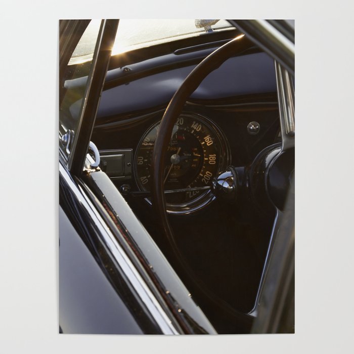 Lancia Aurelia GT Dashboard Poster
