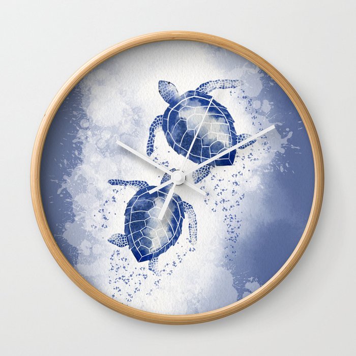Sea Turtle Couple  Wall Clock