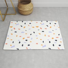 Terrazzo flooring pattern with colorful marble rocks Area & Throw Rug
