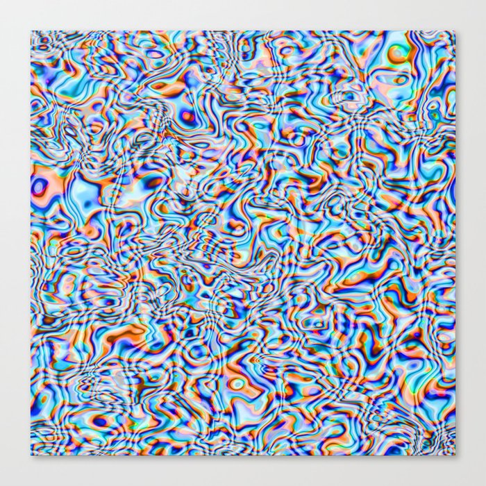 Funky liquid shapes Canvas Print
