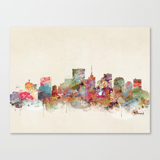 richmond virginia skyline Canvas Print