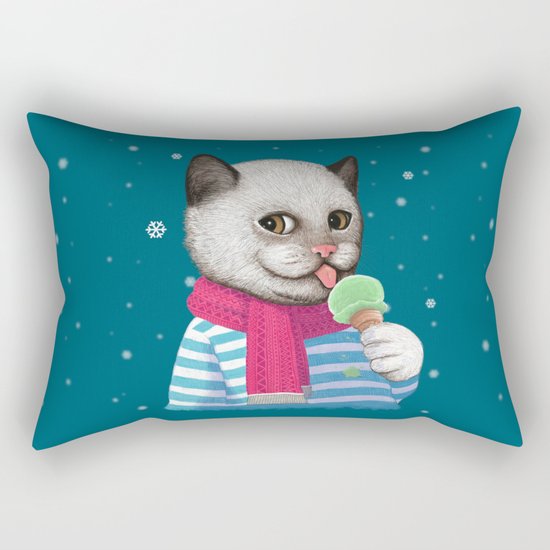 Ice cream & Snow Rectangular Pillow