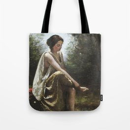 Jean-Baptiste-Camille Corot - Wounded Eurydice Tote Bag