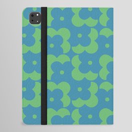 Puzzle de Fleurs Aquamarine iPad Folio Case