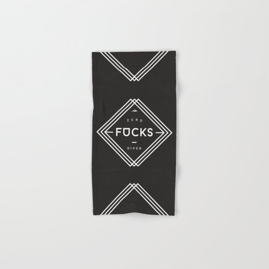 Zero Fucks Given Hand & Bath Towel
