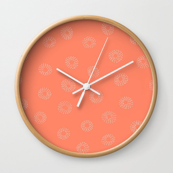 JOY Pink Wall Clock