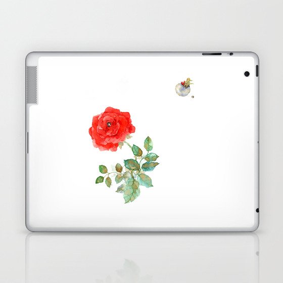 Le Petit Prince Little Prince with Fox & Rose horizontal Laptop & iPad Skin