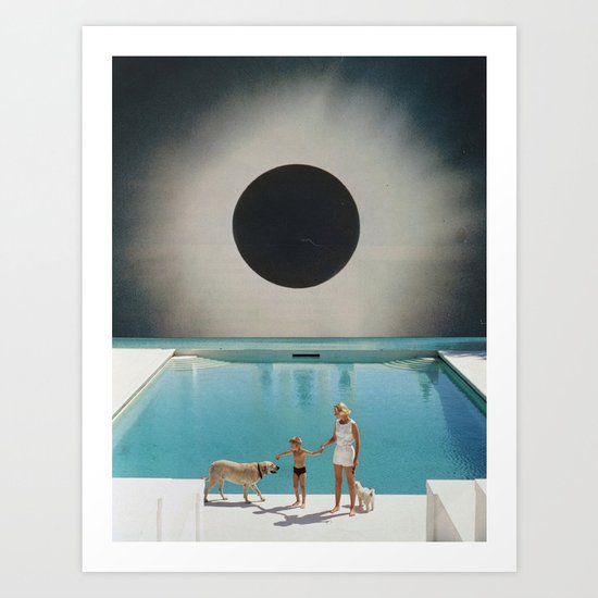 MIDNIGHT POOL Art Print