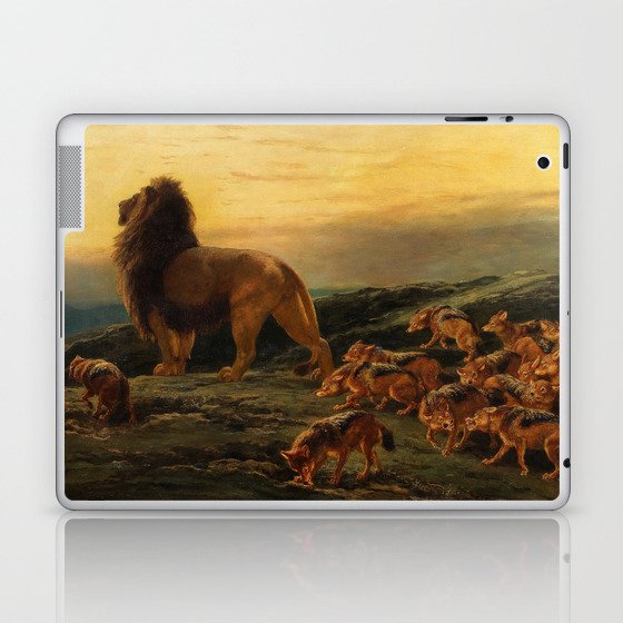 The King and his Satellites by Briton Riviere Laptop & iPad Skin