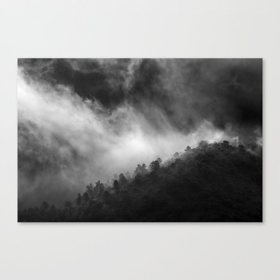 "Memories..." Into the woods. Foggy sunrise Canvas Print