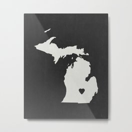 Michigan Love Metal Print