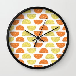 Orange Slices Pattern Wall Clock