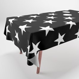 STARS & DOTS (BLACK-WHITE) Tablecloth