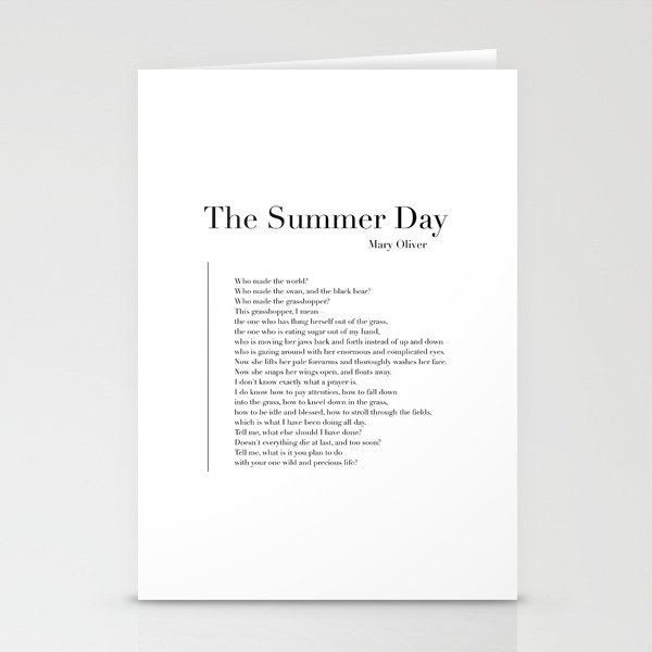 The Summer Day Stationery Cards