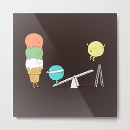 Acrobatic ice cream Metal Print | Howmanyscoop, Drawing, Yummy, Icecream, Cuteness, Jump, Scoop, Funny, Curated, Lol 