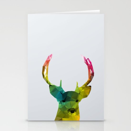 Glass Animal - Deer head Stationery Cards