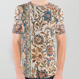 Isfahan Antique Central Persian Carpet Print All Over Graphic Tee
