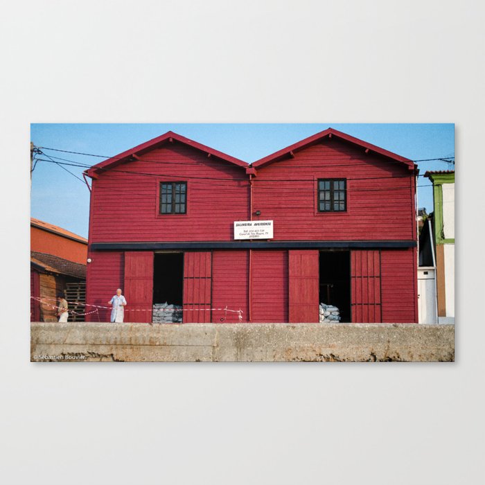 Red house Aveiro Portugal Canvas Print