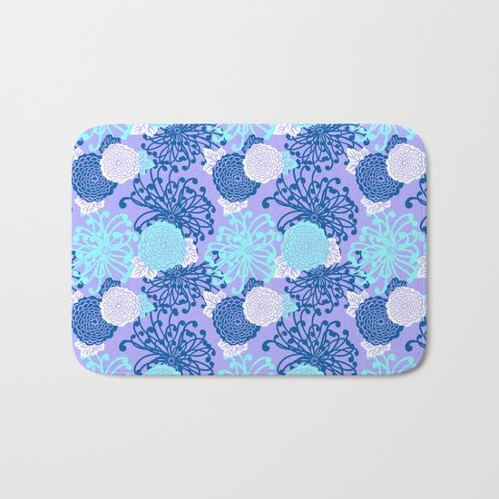 Art Deco Flowers Bath Mat