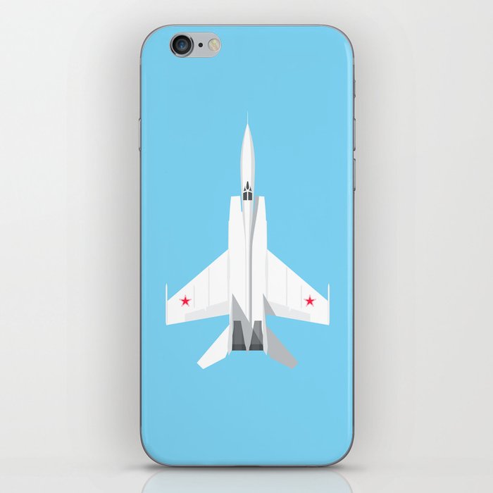 MiG-25 Foxbat Interceptor Jet Aircraft - Sky iPhone Skin
