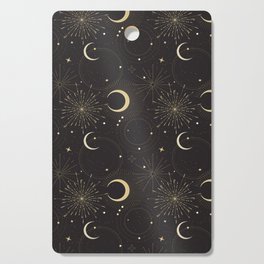 Space universe star and moon  Cutting Board