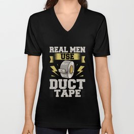 Duct Tape Roll Duck Taping Crafts Gaffa Tape V Neck T Shirt