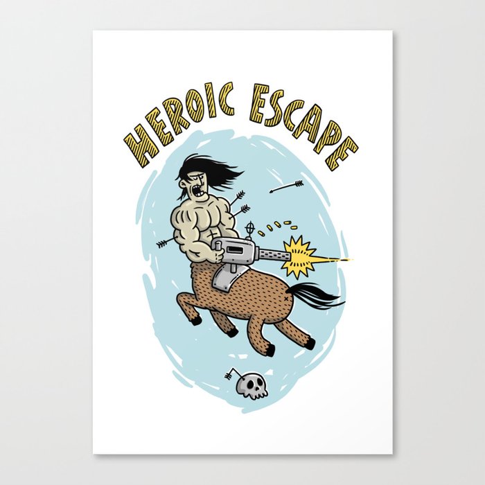 Heroic Escape Canvas Print