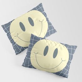 Warp checked smiley in gray Pillow Sham
