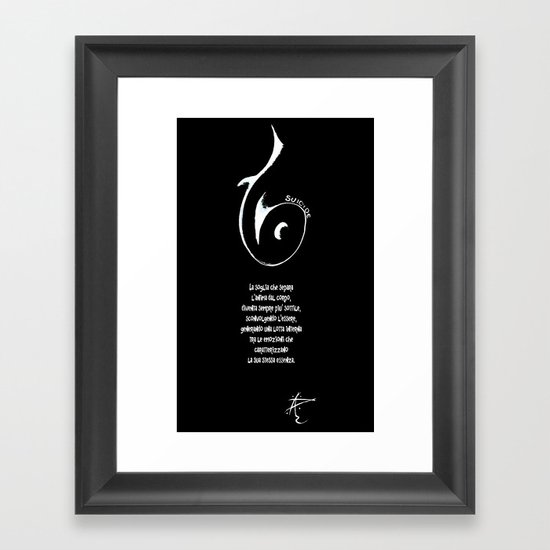 SUICIDE Framed Art Print
