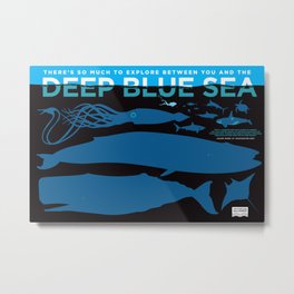 DEEP BLUE SEA Metal Print