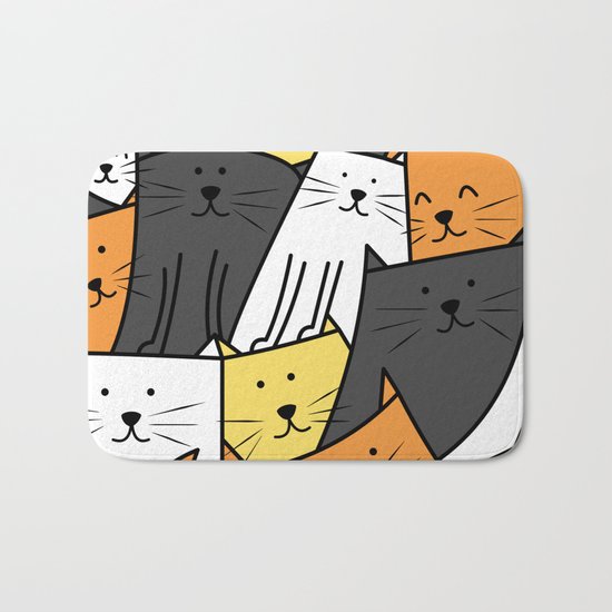 The Cats are Watching Bath Mat