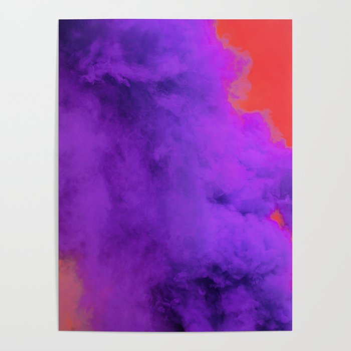 Ultra Violet Smoke Cloud (Color) Poster