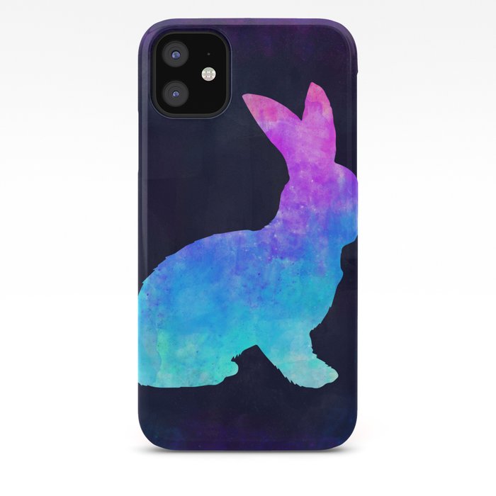 Bunny In Space Animal Graphic Art Watercolor Canvas Painting