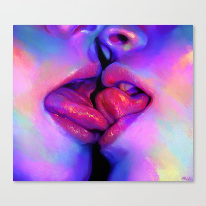 French Kiss Canvas Print