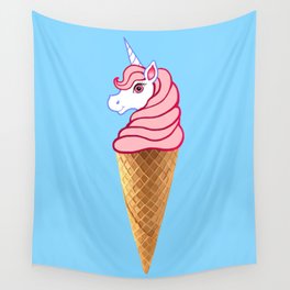 Magical Pink Unicone Ice Cream Wall Tapestry
