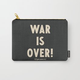 War is over!, if you want it, vintage art, peace, Yoko Ono, Vietnam War, civil rights Carry-All Pouch