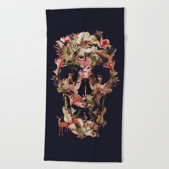 Jungle Skull Beach Towel