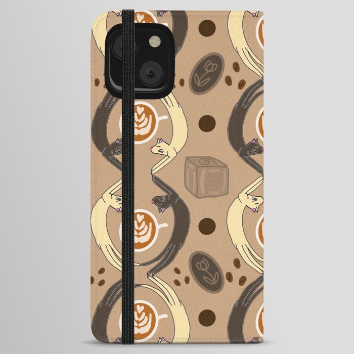 Coffee Cats iPhone Wallet Case