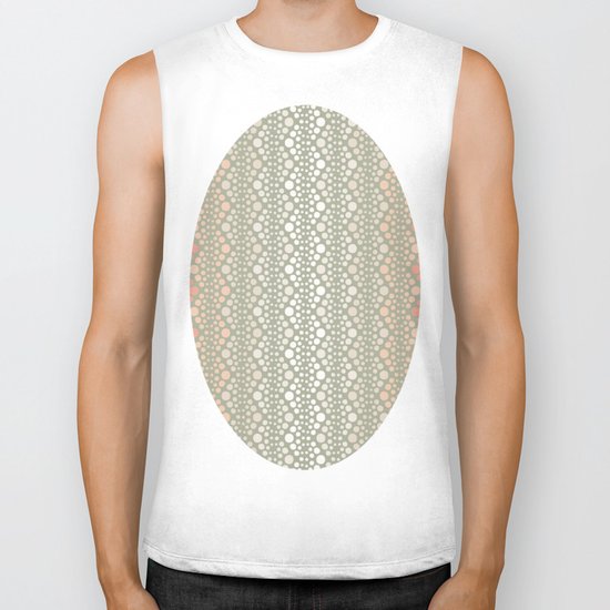 Retro Dotted Pattern 06 Biker Tank