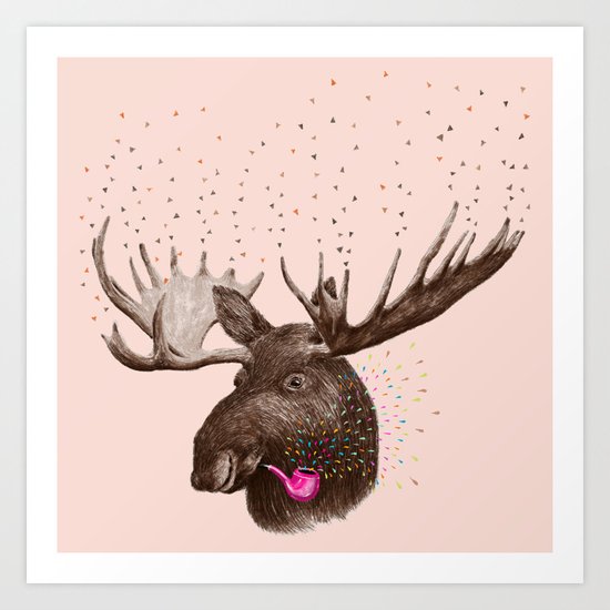 Moose III Art Print